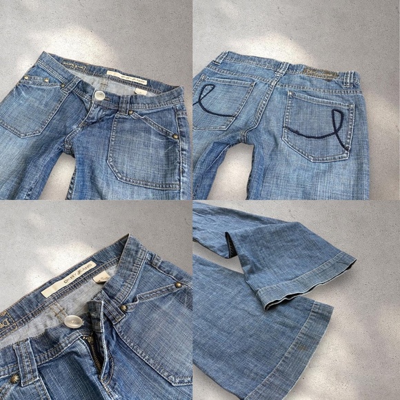 !! SOLD DO NOT BUY !! DKNY Ultra Low Rise Flare Jeans - Picture 7 of 8